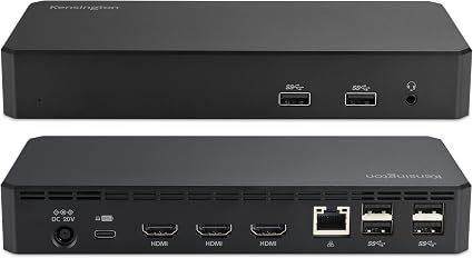 Kensington SD4760P 11-in-1 USB-C Docking Station Triple Monitor DisplayLink Docking Station, 3xHDMI, 100W Charging for Laptop, 6xUSB A, Ethernet, Audio, for Mac and Windows Driver Require K33622NA - Image 4