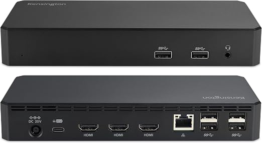 Kensington SD4760P 11-in-1 USB-C Docking Station Triple Monitor DisplayLink Docking Station, 3xHDMI, 100W Charging for Laptop, 6xUSB A, Ethernet, Audio, for Mac and Windows Driver Require K33622NA - Image 6
