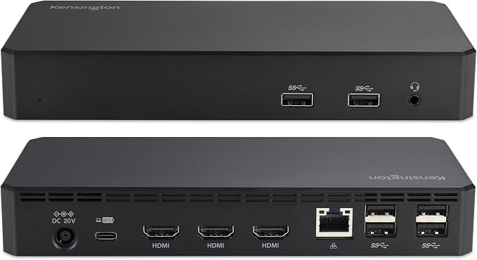 Kensington SD4760P 11-in-1 USB-C Docking Station Triple Monitor DisplayLink Docking Station, 3xHDMI, 100W Charging for Laptop, 6xUSB A, Ethernet, Audio, for Mac and Windows Driver Require K33622NA - Image 8
