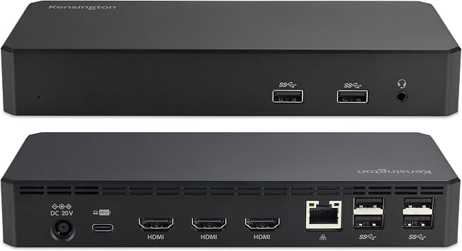 Kensington SD4760P 11-in-1 USB-C Docking Station Triple Monitor DisplayLink Docking Station, 3xHDMI, 100W Charging for Laptop, 6xUSB A, Ethernet, Audio, for Mac and Windows Driver Require K33622NA - Image 2