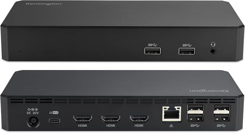 Kensington SD4760P 11-in-1 USB-C Docking Station Triple Monitor DisplayLink Docking Station, 3xHDMI, 100W Charging for Laptop, 6xUSB A, Ethernet, Audio, for Mac and Windows Driver Require K33622NA - Image 3