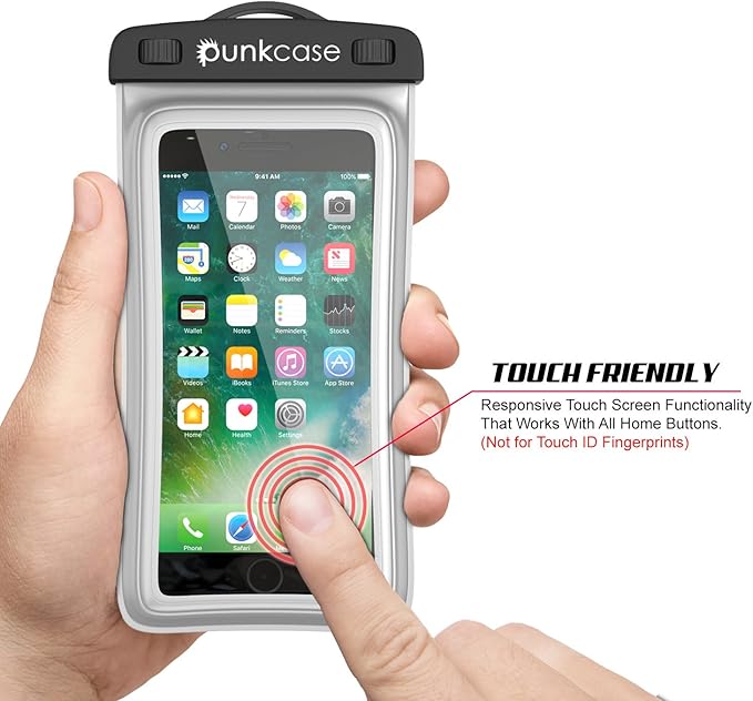 Waterproof Phone Pouch, PunkBag Universal Floating Dry Case Bag for Most Cell Phones incl. iPhone 8 Plus & Samsung Galaxy S9 | Perfect for Keeping Your Cellphone & Valuables Dry and Safe