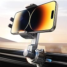 LISEN Universal Phone Holders for Your Car, [Never Fall Off] Car Vent Cell Phone Mount [Big Phone Friendly] Gifts Accessories for Women Men fit iPhone 17 16 15 14 13 12 All Smartphones, Black