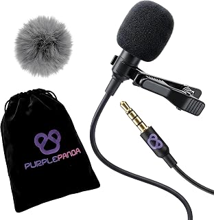 Purple Panda Lavalier Microphone for GoPro, DJI, Insta360 Mic Adapters - Image 1