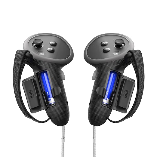 KIWI design Non-Slip Controller Grips with Battery Opening for Quest 3/3S