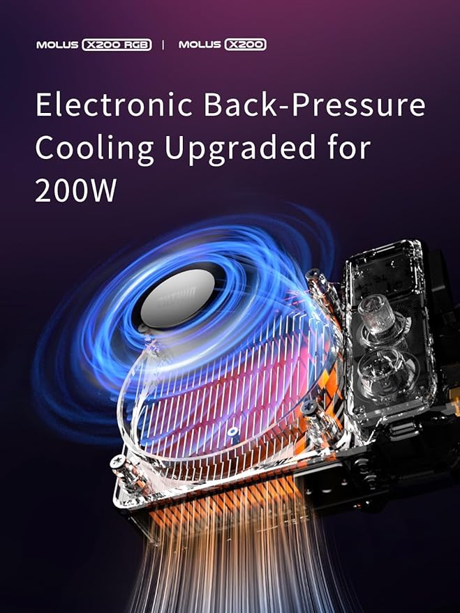 ZHIYUN MOLUS X200 RGB Combo 200W Video Light zhiyun Light Supports HUB Expansion, and PD Power Photography Lighting 2500K~10000K CRI>95 TLCI>97 with Bowens Mount Diffuser for YouTube