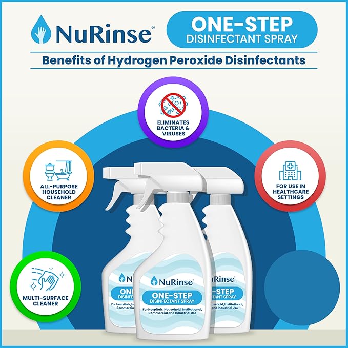 One-Step Disinfectant Spray | 32 FL OZ | One Pack | All Purpose Cleaner & Sanitizer