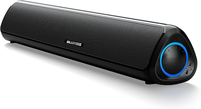 Bluedee Computer Speakers for Desktop PC, Rechargeable Computer Sound Bar