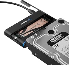 SABRENT USB-C M.2 NVMe + 2.5/3.5in SATA SSD/HDD Adapter (DS-UCMH) - Image 1