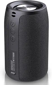 ZEALOT Portable Bluetooth Speaker, S32 Outdoor Speaker Wireless, Speaker with USB Port, Waterproof IPX5, Stereo Pairing/Bass/USB/TF/AUX for Home Outdoor Travel, Gift for Men, Kids -Black