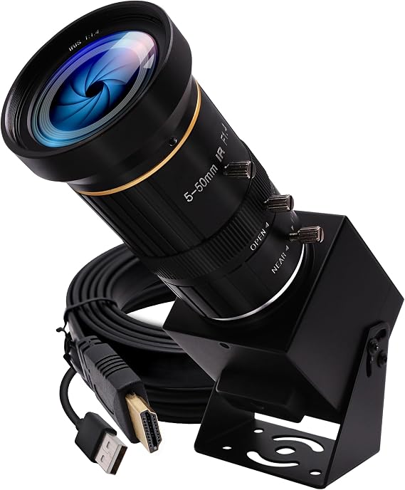 HDMI 4K USB Camera for Live Streaming 10X Variable Focus PC Webcam USB HDMI Simultaneous Output Video Conferencing Close up Zoom in and Out Web Camera for Online Teaching Training
