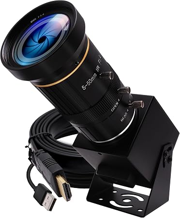 HDMI 4K USB Camera for Live Streaming 10X Variable Focus PC Webcam USB HDMI Simultaneous Output Video Conferencing Close up Zoom in and Out Web Camera for Online Teaching Training