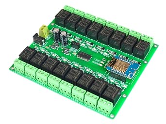 WiFi 16 Channel Electromagnetic Relay ESP8266 Module Smart Home Controller Compatible with ESPHome Home Assistant