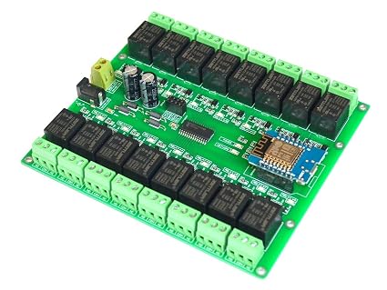WiFi 16 Channel Electromagnetic Relay ESP8266 Module Smart Home Controller Compatible with ESPHome Home Assistant
