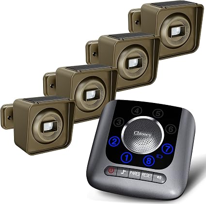Wireless Driveway Alarm, 1/2 Long Mile for Outdoor Security