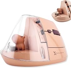 X9 Performance Wireless Vertical Ergonomic Mouse - Click with Capybara - (BT + 2.4G) Up to 4000 DPI, 6 Button, Rechargeable - Bluetooth Ergonomic Vertical Mouse Wireless - for Mac and PC - Brown - Image 1