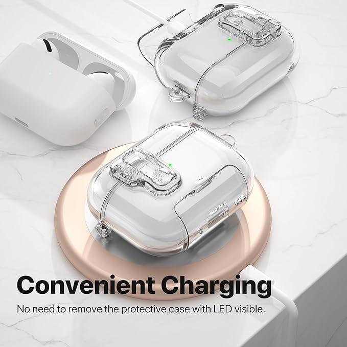 Valkit Compatible Airpods Pro 2nd Generation Case Clear, Soft TPU AirPods Pro 2 Case Transparent Protective Cover for Women Men Shockproof iPods Pro 2 Cases Skin for Airpods Pro 2 Charging Cases