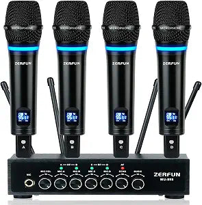 4 Channel Rechargeable Wireless Microphone System(MU-898)