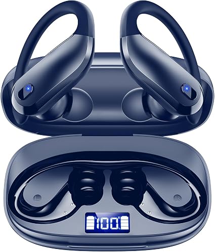 Wireless Earbuds,Bluetooth 5.4 Ear buds,Sport Headphones with Earhooks