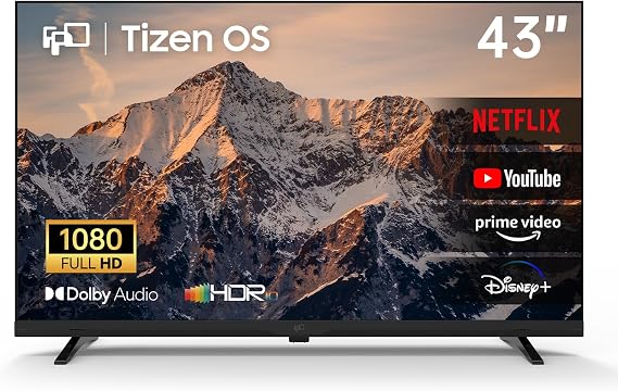FPD 43 Inch 1080p FHD Smart TV Powered by Tizen OS Flat Screen Television
