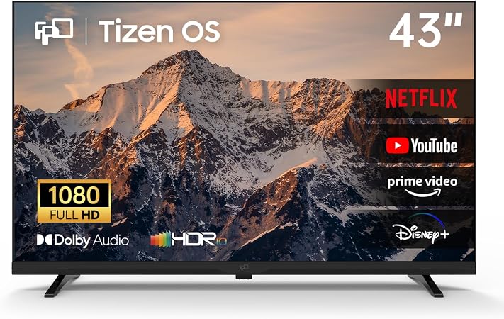 FPD 43 Inch 1080p FHD Smart TV Powered by Tizen OS Flat Screen Television