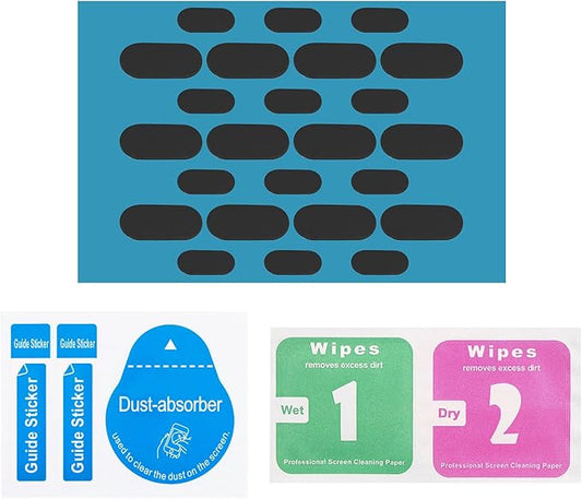 MECCANIXITY Webcam Cover Slide 0.3mm Thick Oval Plastic Laptop Camera Cover Slide Web Blocker Protect Privacy for Computer, Laptop Black 24 Pack