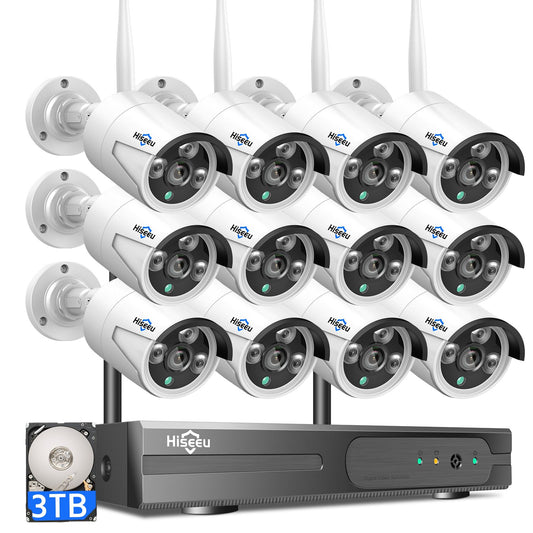 Hiseeu Wireless Pro WiFi Security Camera System, 16C | Smart Home - Image 1