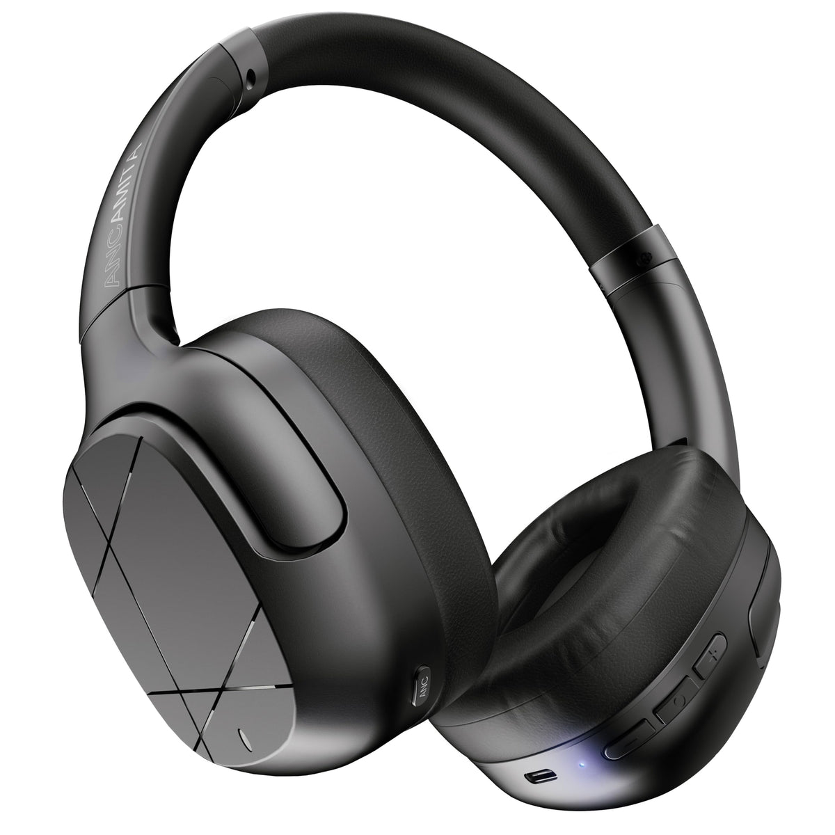 Hybrid Active Noise Cancelling Headphones, Wireless Over Ear Bluetooth