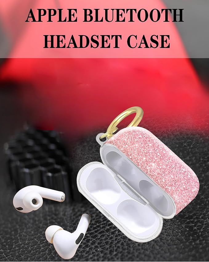 Compatible with Airpod Pro 2nd/1st Generation,360° Full Protection Cover for Girl Women,Cute Accessories Hard Case Portable & Shockproof for Airpod Pro 2nd Charging Case 2023/2022/2019(Pink Scale)