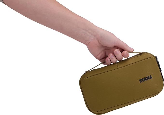 Thule Aion Travel Organizer - 2-in-1 Pouch Includes Travel Wallet and Electronics Bag - RFID Blocking Zipper Pouch - Internal Pockets to Stay Organized - 100% Recycled Waxed PFC-Free Fabric