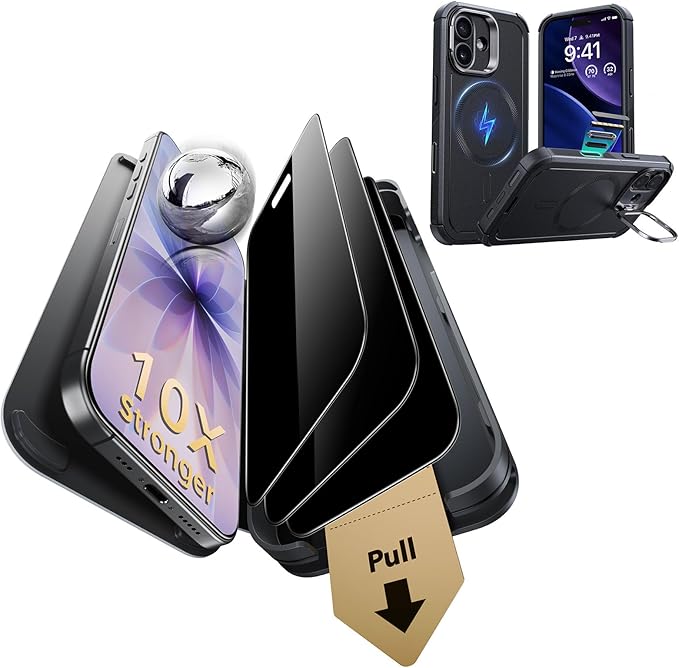 ESR for iPhone 17 Privacy Screen Protector with Magnetic Phone Case
