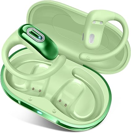 Open Ear Headphones, NEW Over Ear Earbuds with 4 ENC Noise-Canceling Mic