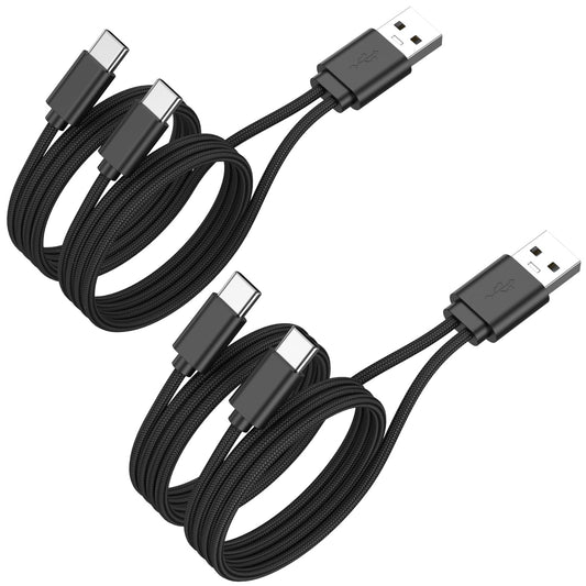 1.5FT 2Pack USB C Splitter Adapter, 2 in1 USB A Male to Dual Type C Male Port Power Charging Splitter (Only for Charging, Not Transmit Data) for Smartphone/watch,Mini Fan,Bluetooth headset etc.
