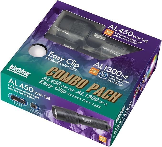 BigBlue Combo Pack: AL450WM Tail & AL1300NP & Easy Clip Rainbow