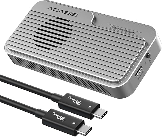 ACASIS 80Gbps M.2 NVMe SSD Enclosure, Thunderbolt 5 & USB4 V2.0 Compatible