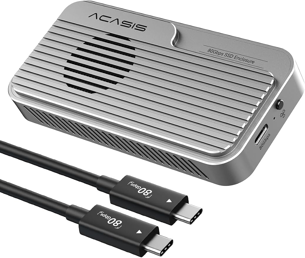 ACASIS 80Gbps M.2 NVMe SSD Enclosure, Thunderbolt 5 & USB4 V2.0 Compatible