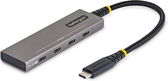 StarTech 4-Port USB-C Hub 10Gbps with 100W PD Charging (309B-USBC-HUB)