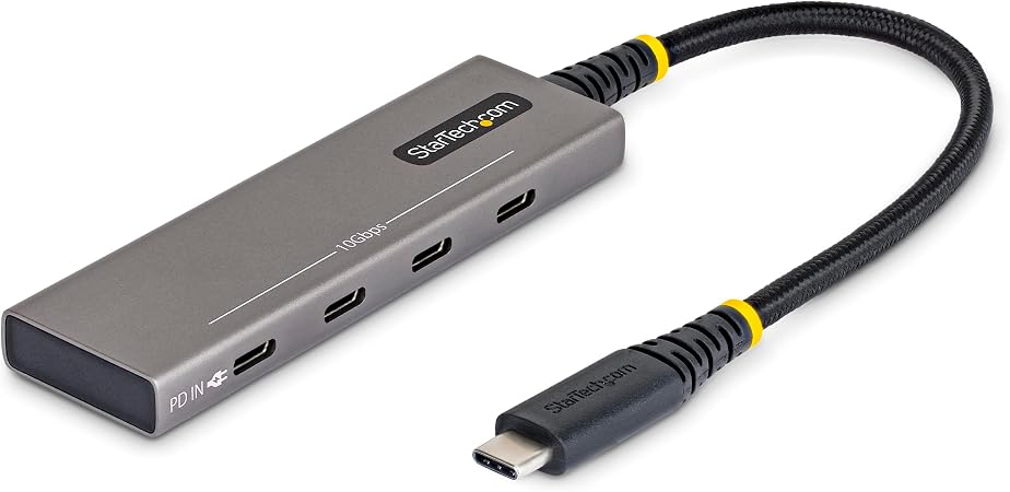 StarTech 4-Port USB-C Hub 10Gbps with 100W PD Charging (309B-USBC-HUB)
