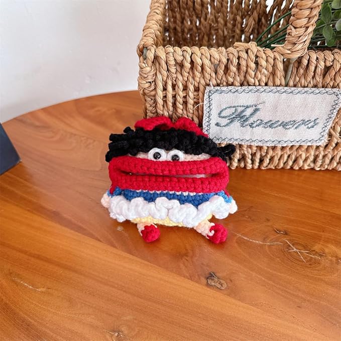 Yatchen Furry Case for AirPods 4,Funny Cute 3D Cartoon Plush Kawaii Sausage Mouth Princess Fluffy Soft Warm for AirPods 4rd Generation Carrying Charging Box with Keychain Protector