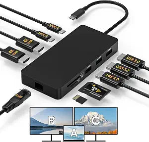 Laptop Docking Station Dual 4K HDTV Monitor - Image 1