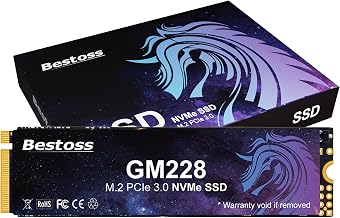 Bestoss 1TB NVMe M.2 SSD PCIe 3.0 2280 Internal SSD, Up to 2400MB/s