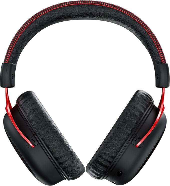 HyperX Cloud II Wireless - Gaming Headset for PC, PS5, PS4, Long Lasting Battery Up to 30 Hours, DTS Headphone:X Spatial Audio, Memory Foam, Detachable Noise Cancelling Microphone with Mic Monitoring