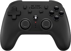 Retro Fighters Defender Bluetooth Controller Next-Gen PS3, PS4 & PC Compatible Wireless (Black) - Image 1