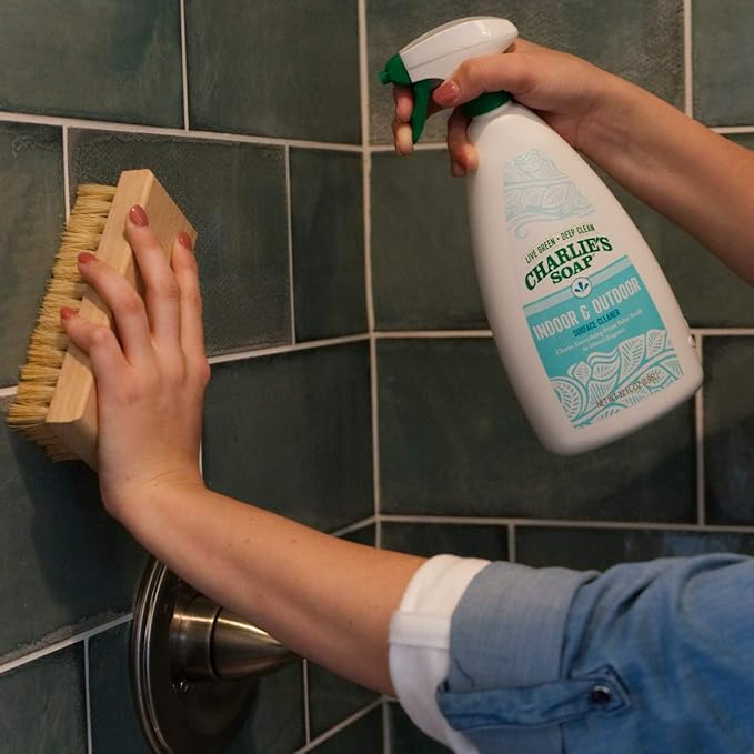 Charlie's Soap Indoor Outdoor and Kitchen & Bath Cleaner Variety Pack, 32 oz Each
