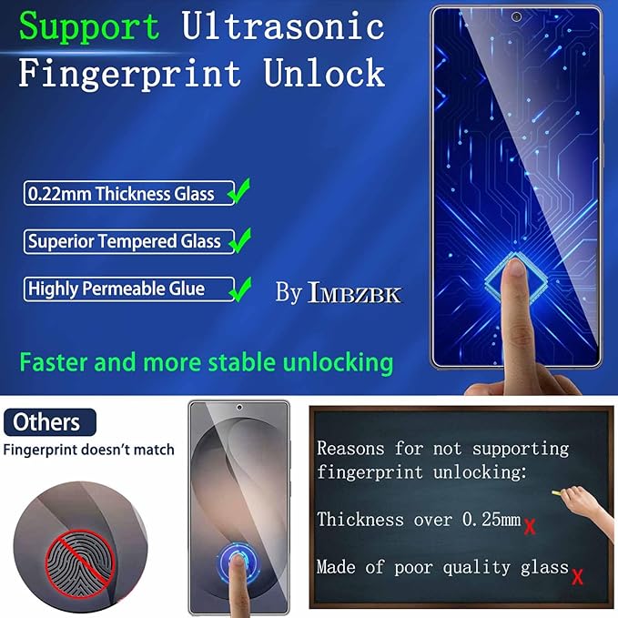 IMBZBK [Auto-Dust Removal] Privacy Screen Protector for Samsung Galaxy S26 Ultra [6.9 INCH] Anti Spy Private Accessories, Case Friendly, 3 Military Grade Tempered Glass 3 Camera Lens Protector