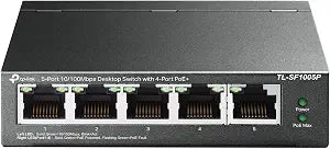 TP-Link TL-SF1005P, 5 Port Fast Ethernet 10/100 Mbps PoE Switch