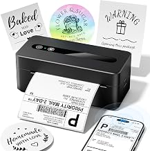 TATTMUSE Bluetooth Thermal Label Printer, 4X6 Shipping Label Printer for Small Business, Thermal Printer Sticker Printer Compatible with Phone, iOS, Android, Windows, Mac, Amazon, Shopify - Image 1