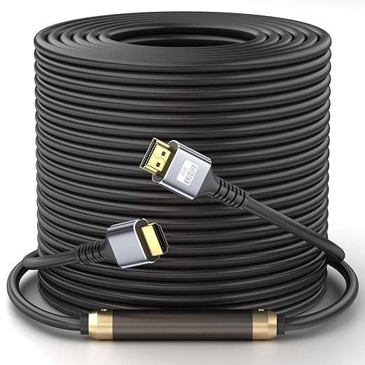 Hdmi Cable 125ft Ultra High Speed 4K@30HZ 2K 1080P HDMI 2.0 Cable 18gbps Gold Plated Connector 3D ARC Ethernet HDMI Cord for HDTV Monitor Laptop Roku TV Xbox PS3/PS4(Silvery)