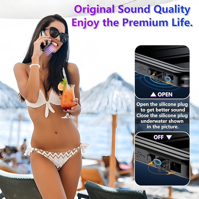 2025 New Designed for iPhone 15 Pro Max Case Waterproof, [Built-in Screen Protector & Glass Camera Protector][Full Body Shockproof][IP68 Underwater][Dropproof] Phone Case for iPhone 15 Pro Max 6.7"