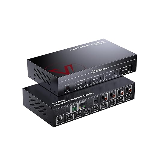 AV Access HDMI Matrix Splitter Switch 4x4 4K@60Hz Dobly Vision (4KMX44-H2)